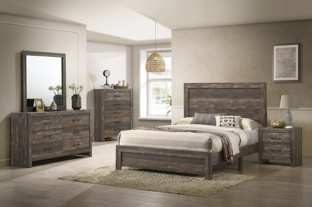 Aylsworth Dark Brown E.King Bed