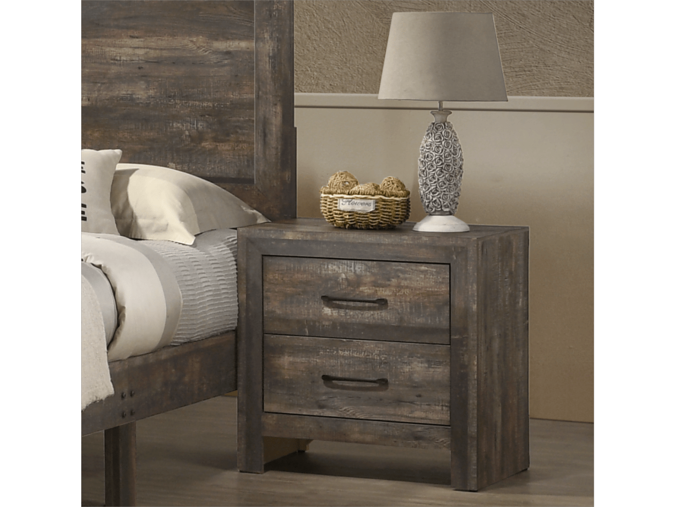 Aylsworth Dark Brown Nightstand