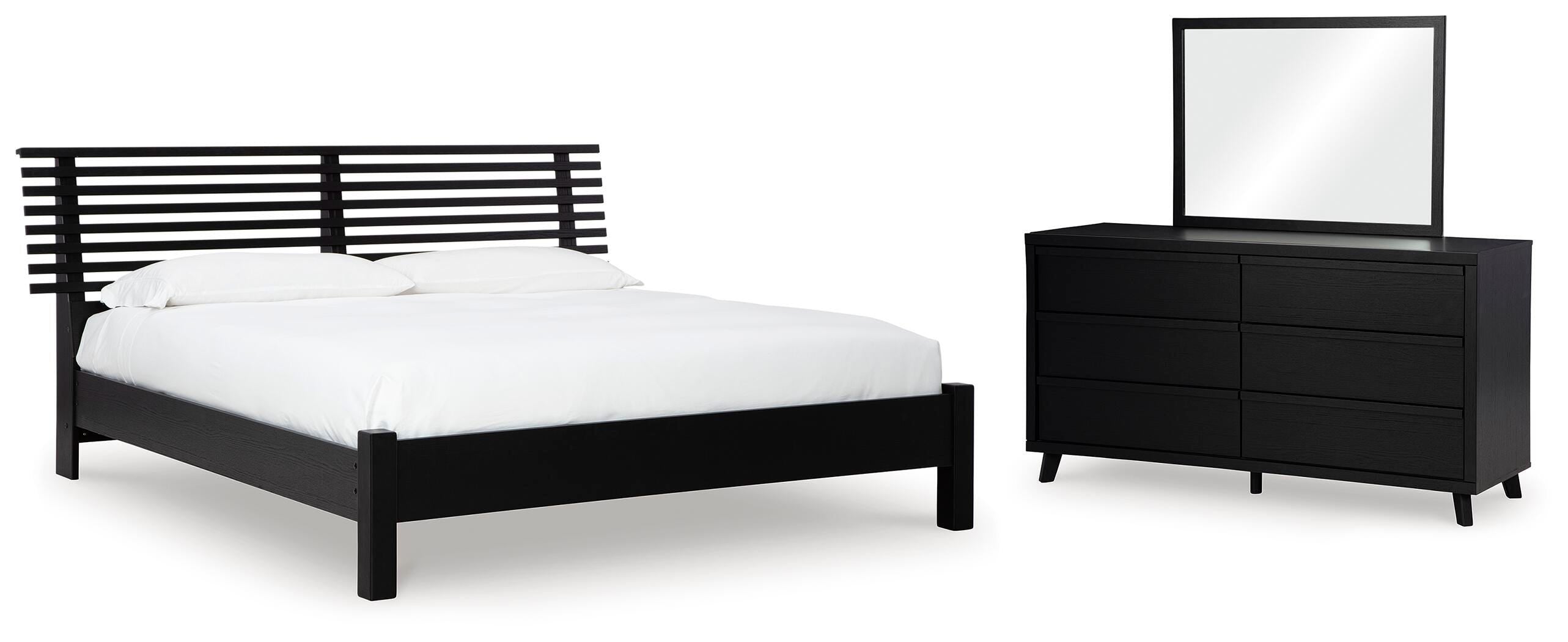 Danziar Slat Panel Bed Bedroom Set