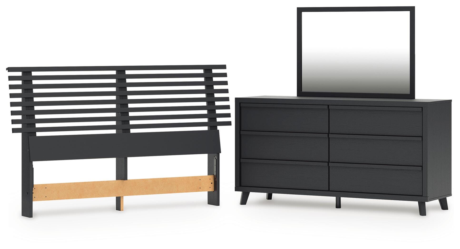 Danziar Slat Headboard Bedroom Set