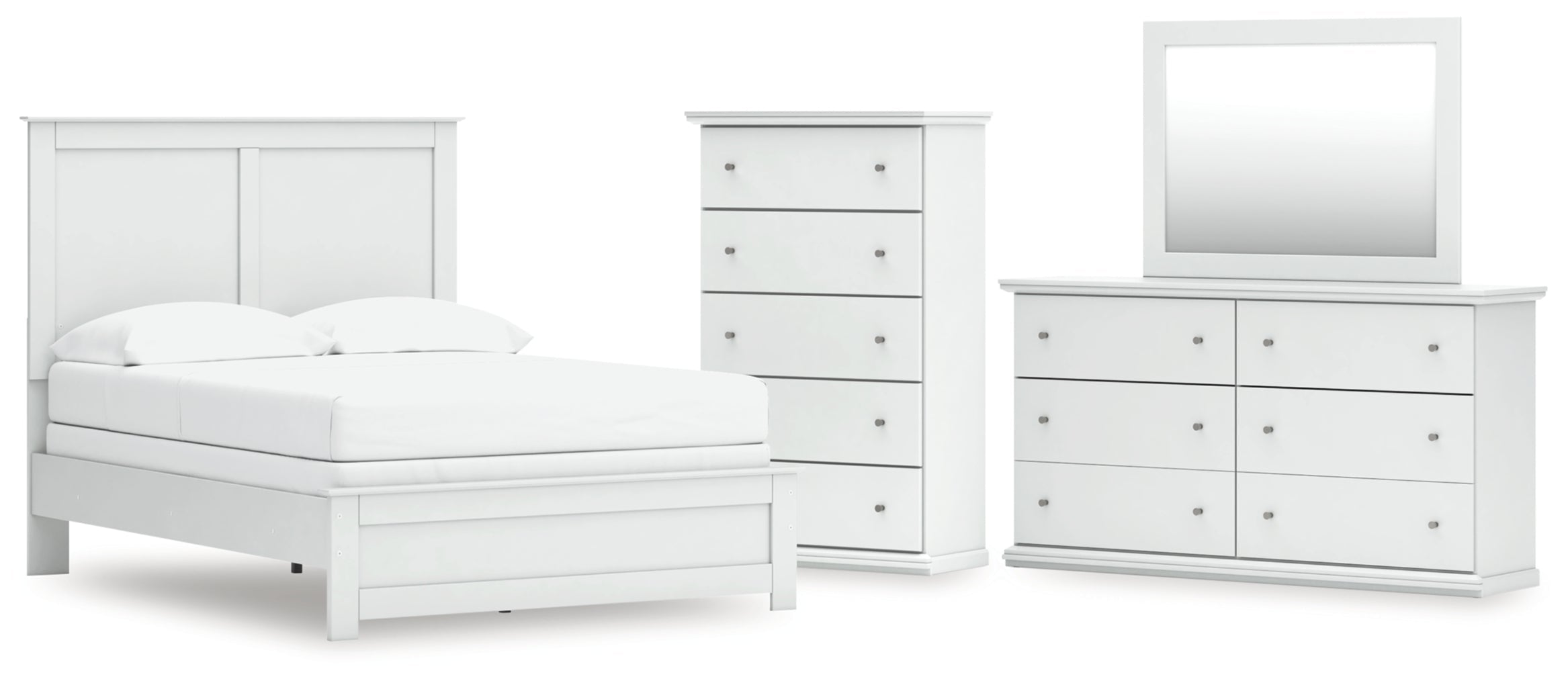 Bostwick Shoals Panel Bed, Dresser, Mirror, Chest & Nightstand, Bedroom Set