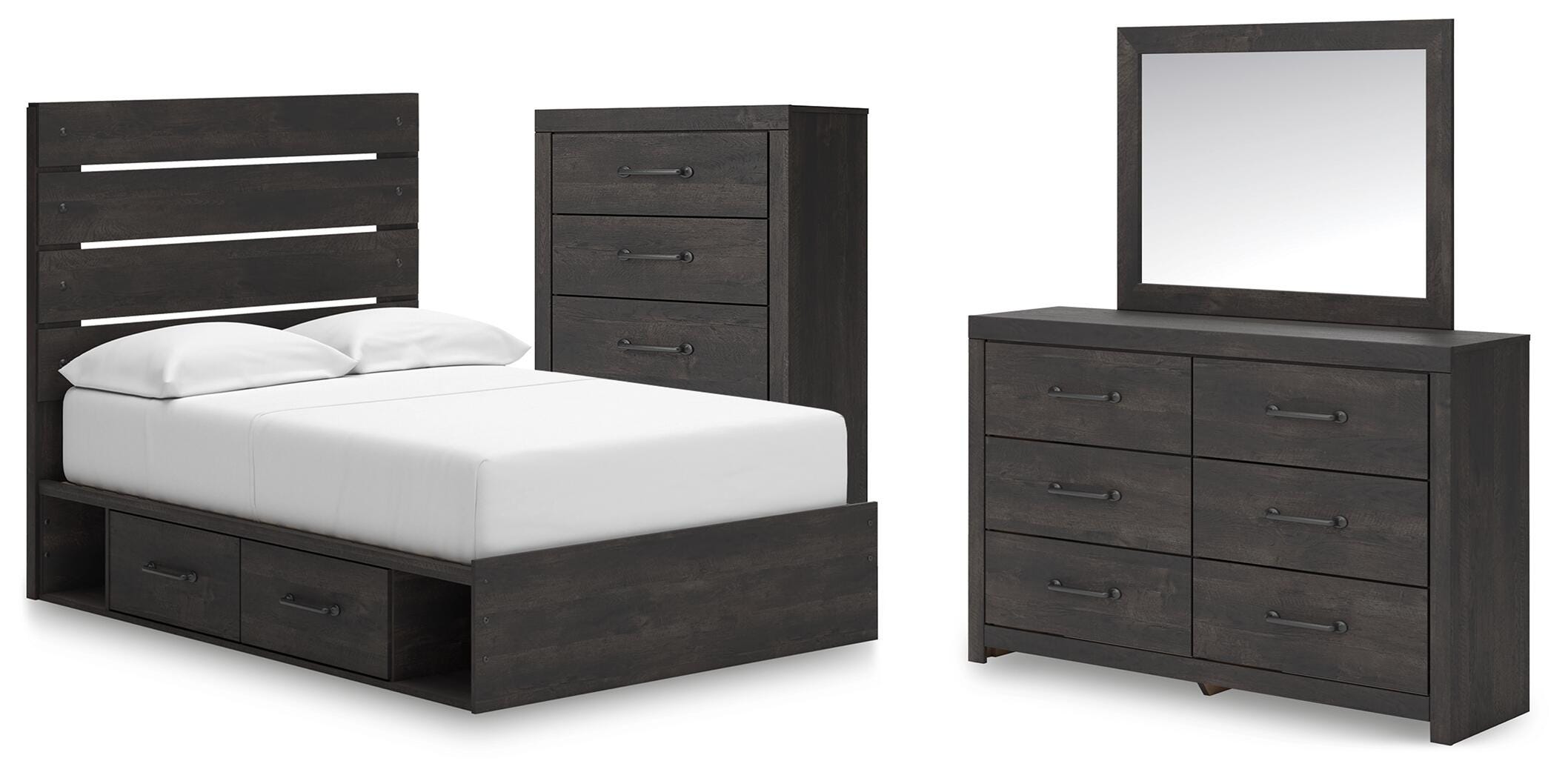 Hollivern Panel Storage Bed Bedroom Set