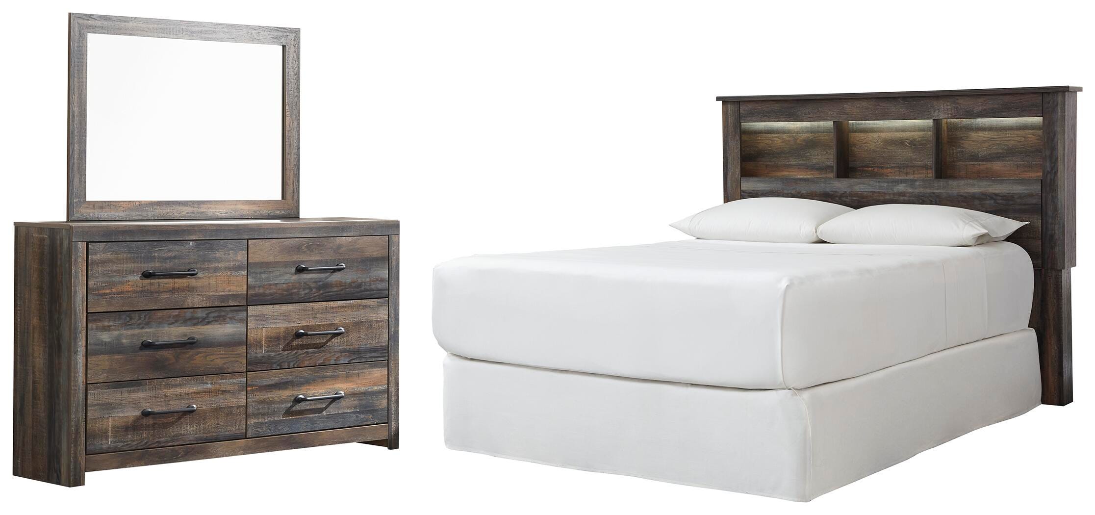 Drystan /Full Bookcase Headboard Bed Bedroom Set