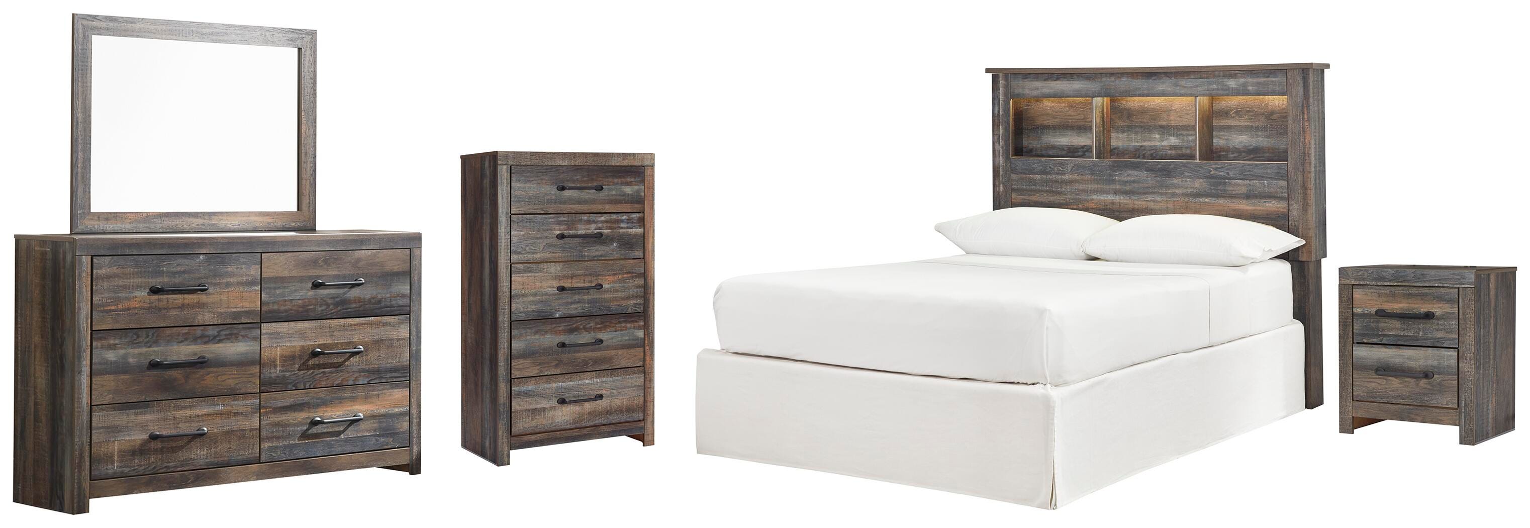 Drystan Bookcase Headboard Bedroom Set