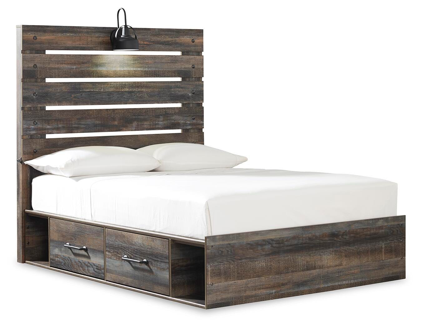 Drystan Panel Bed with 4 Storage Drawers
