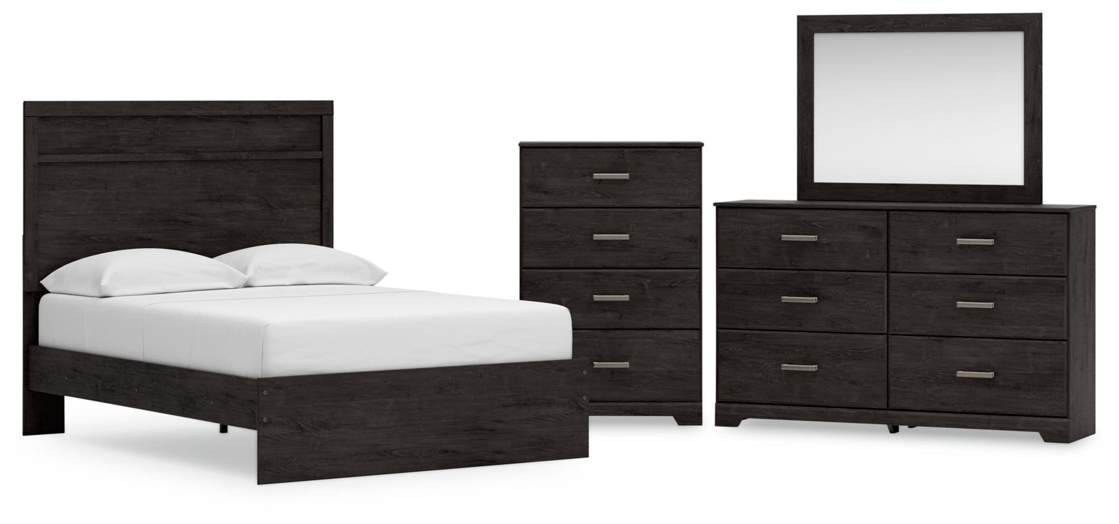 Belachime Panel Bed, Dresser, Mirror, Chest & Nightstand, Bedroom Set