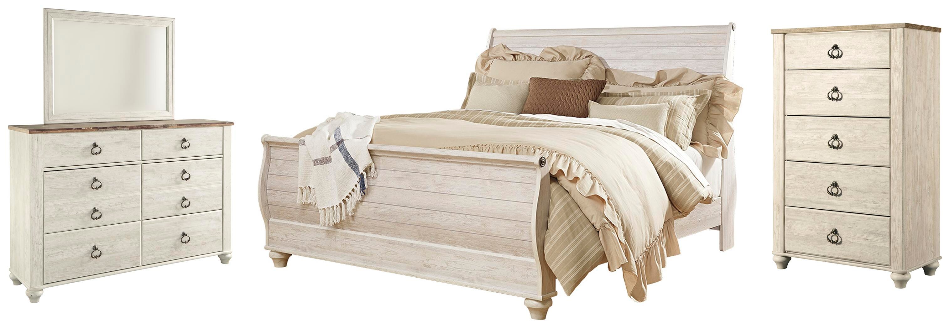Willowton Sleigh Bed Bedroom Set