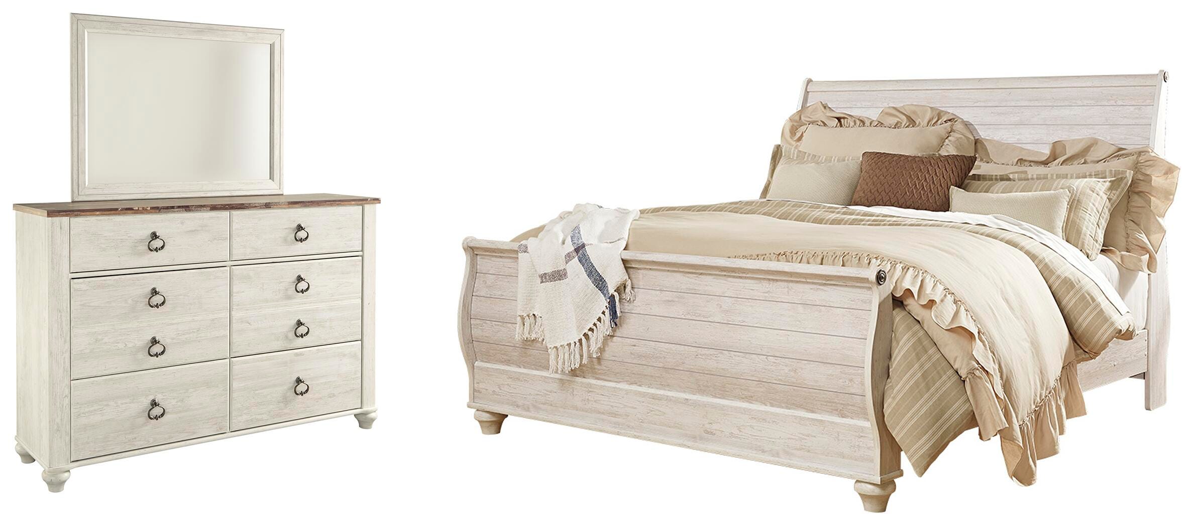 Willowton Sleigh Bed Bedroom Set