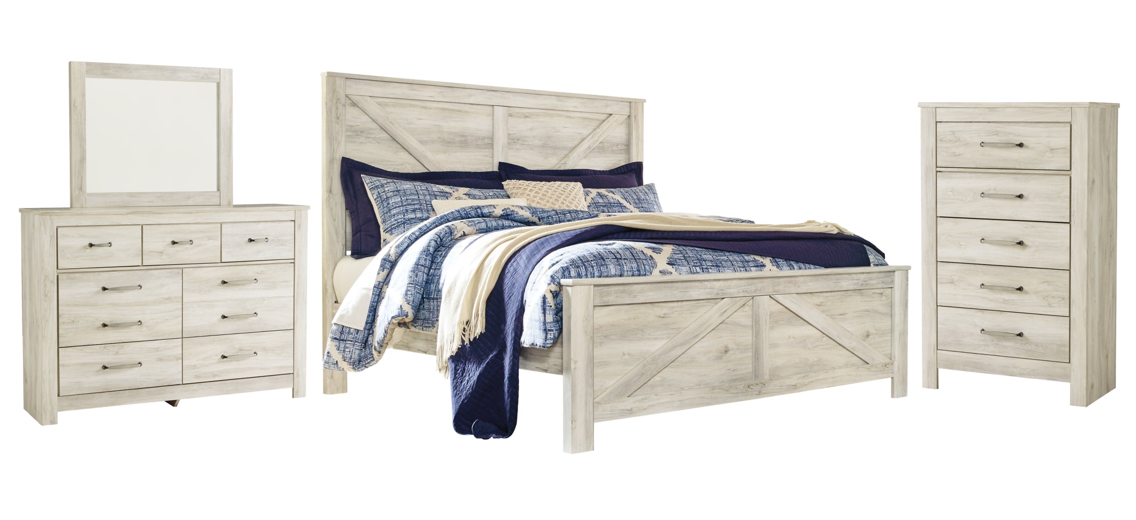 Bellaby Bed, Dresser, Mirror, Chest & Nightstand, Bedroom Set