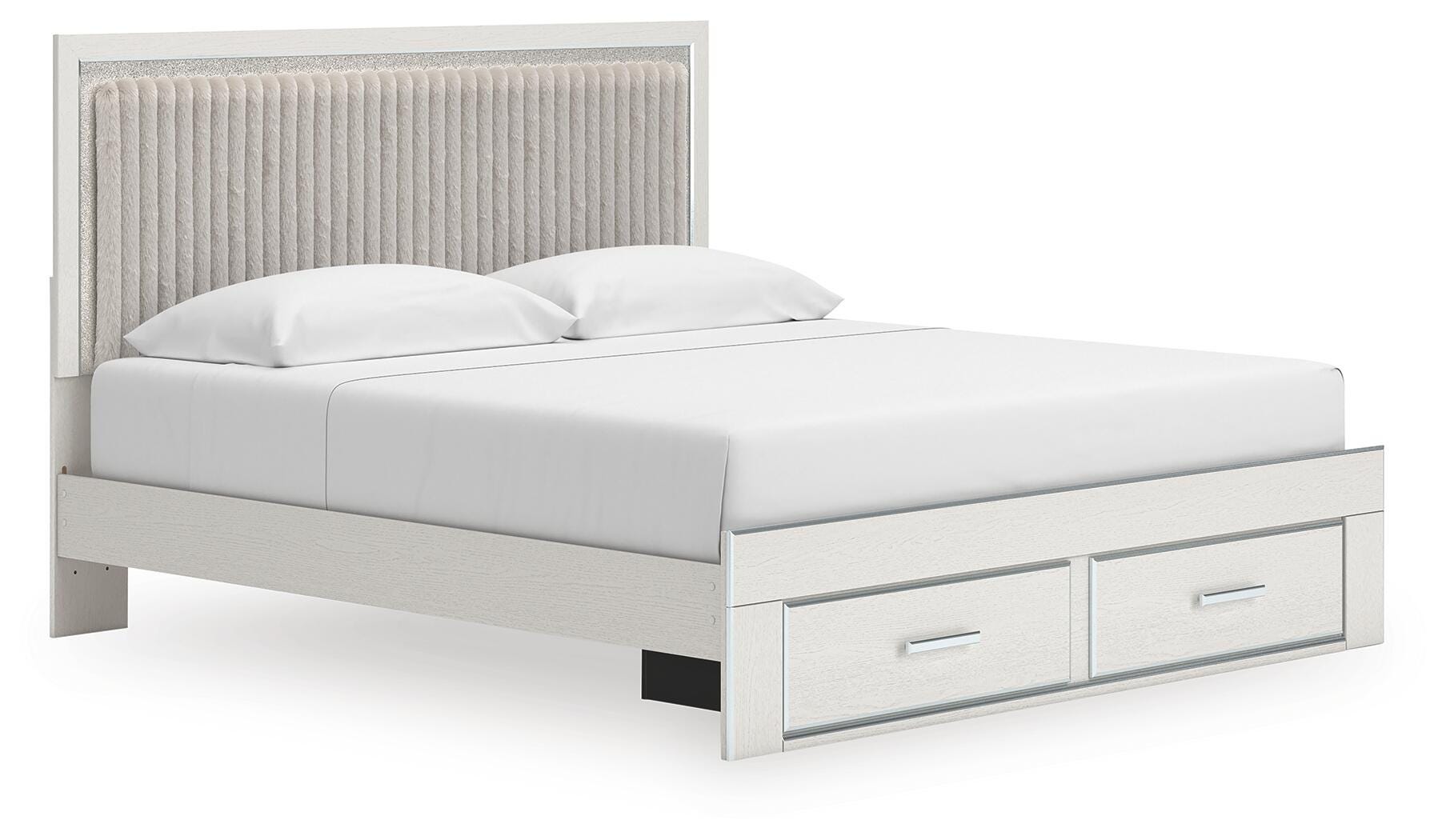 Birmonton Upholstered Panel Platform Storage Bed