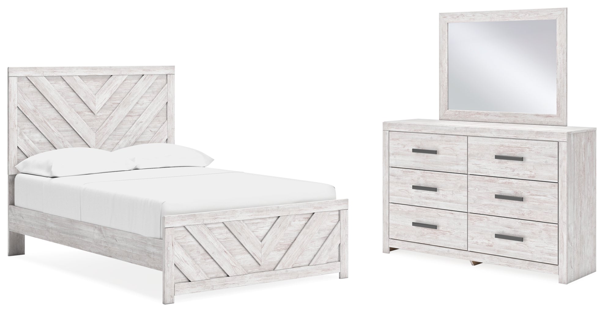 Cayboni Panel Bed, Dresser, Mirror, Chest & Nightstand, Bedroom Set