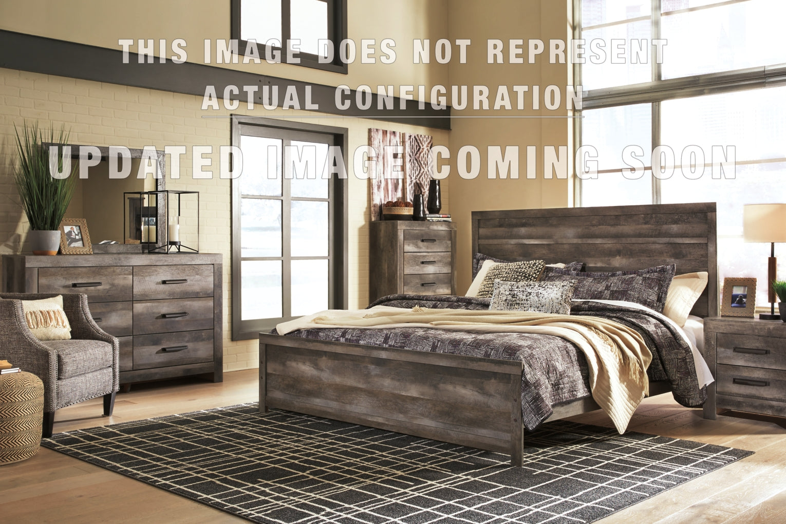 Wynnlow Crossbuck Panel Bed Bedroom Set