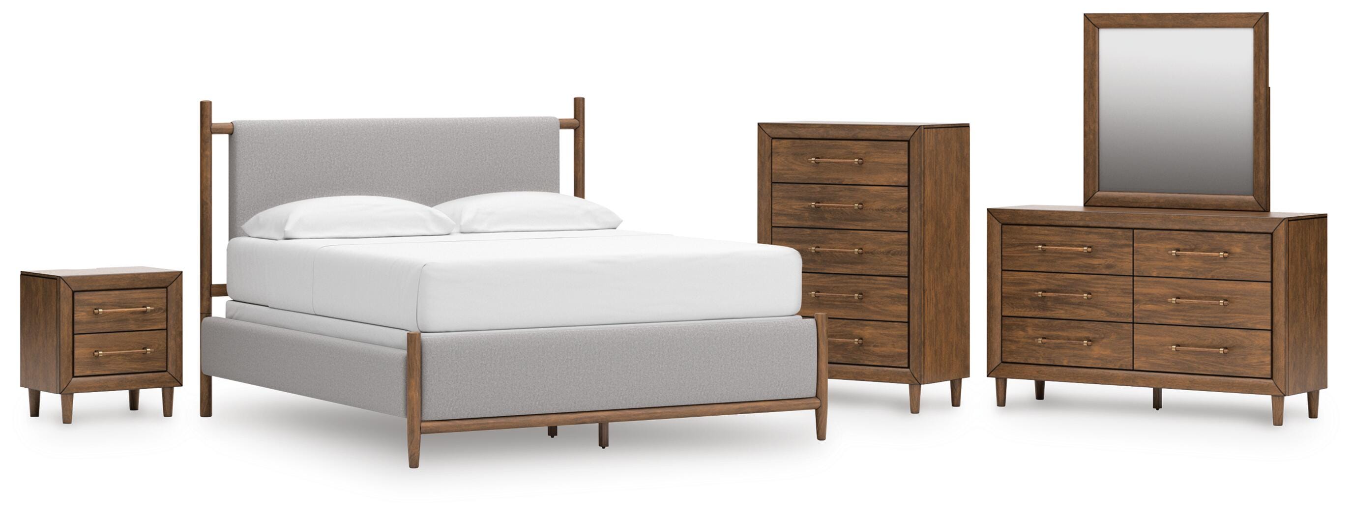 Lyncott Upholstered Panel Bed Bedroom Set
