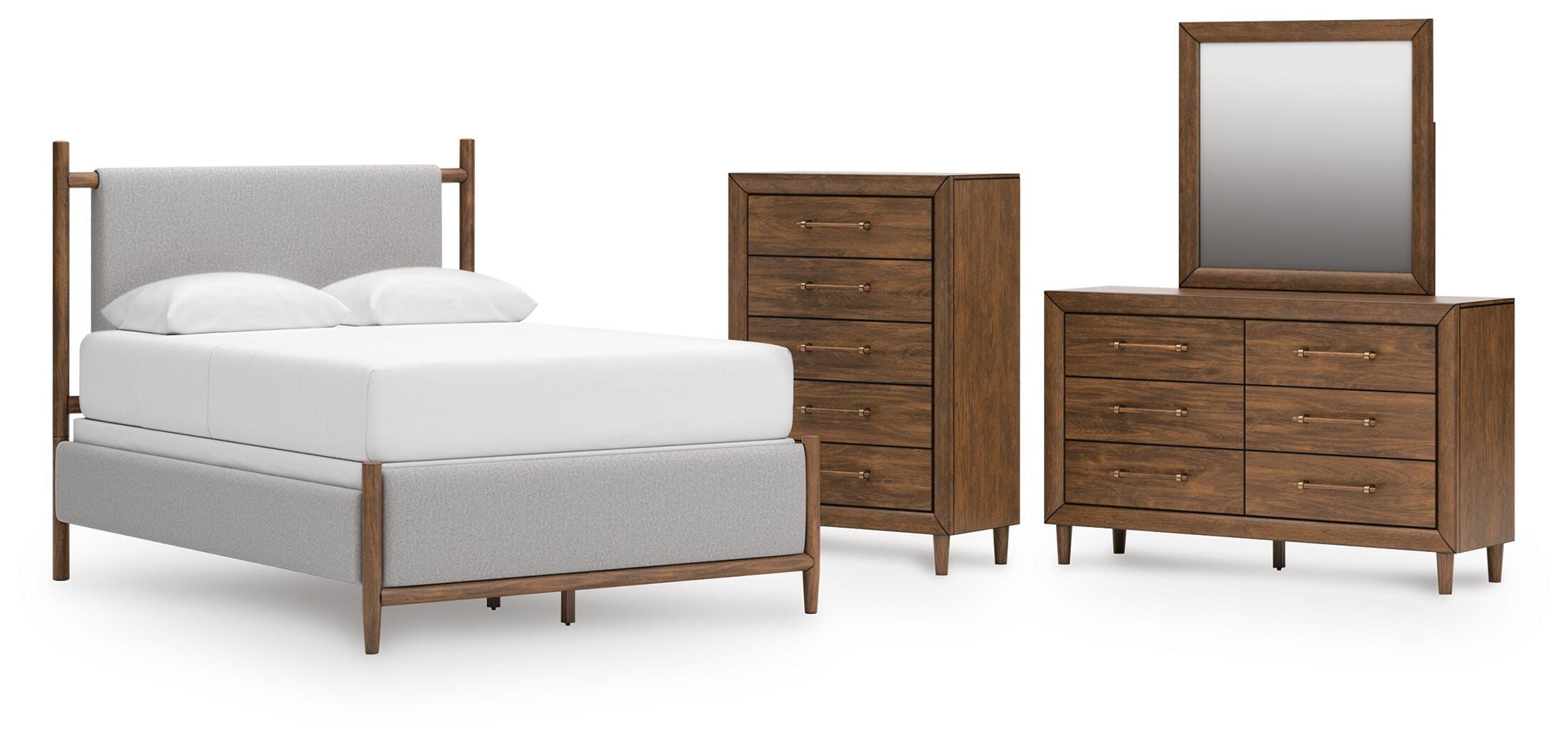 Lyncott Upholstered Panel Bed Bedroom Set