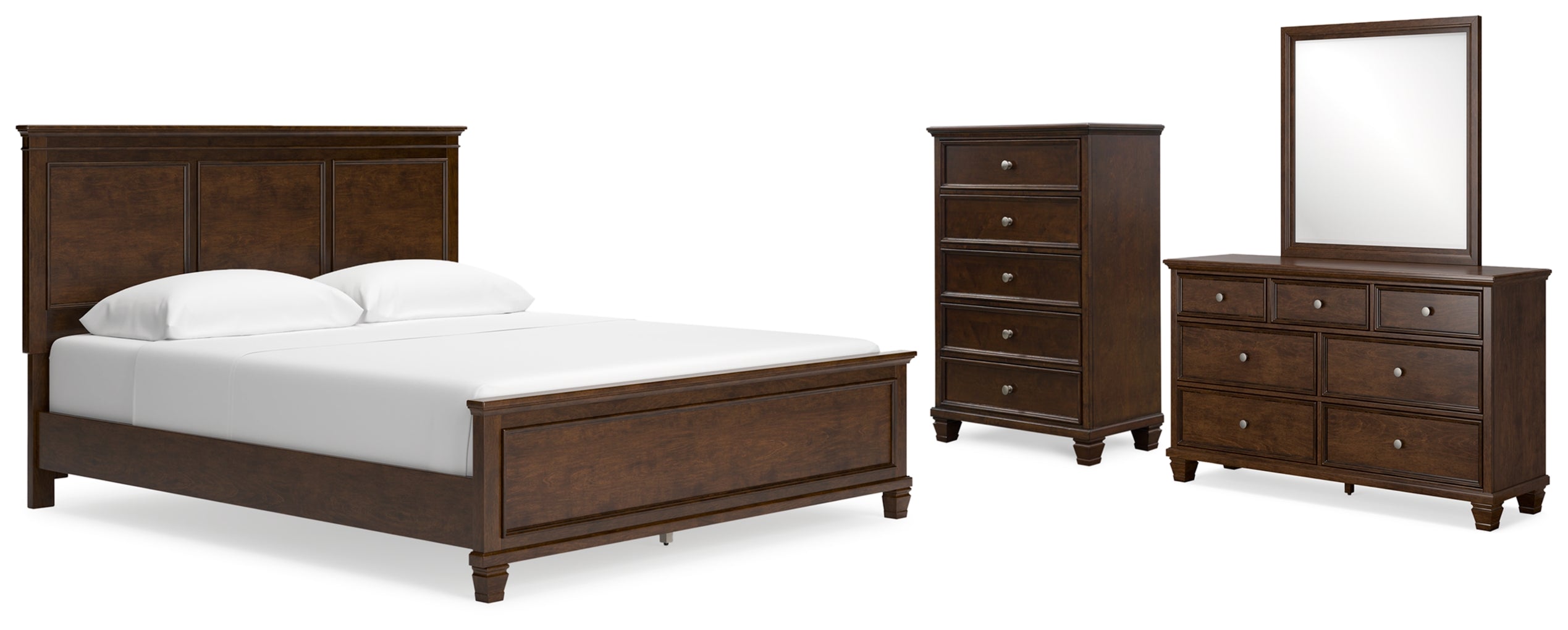 Danabrin Panel Bed, Dresser, Mirror, Chest & Nightstand, Bedroom Set