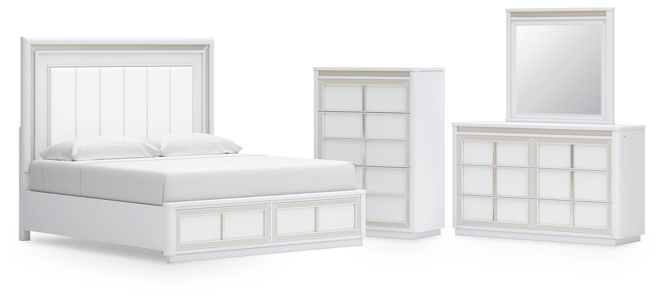 Chalanna Upholstered Storage Bed Bedroom Set