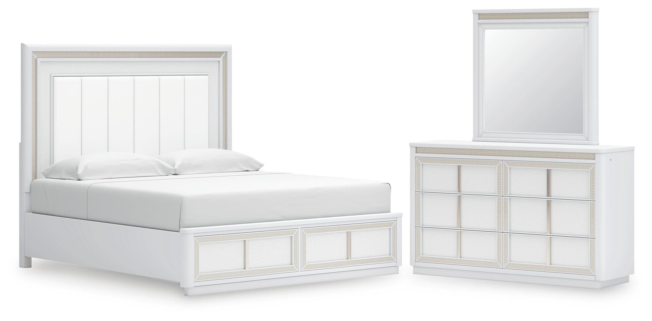 Chalanna Upholstered Storage Bed Bedroom Set