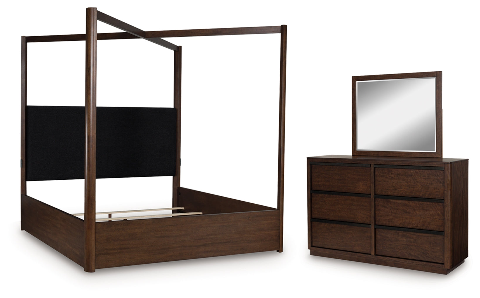 Dilenno Bed, Dresser, Mirror, Chest & Nightstand, Bedroom Set
