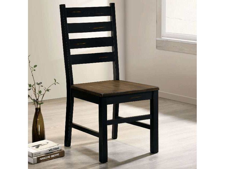 Barbary Black/Dark Oak Side Chair (Set of 2)