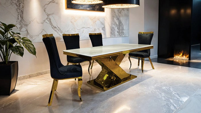 Basilicata Gold/Black Chair (Set of 2)