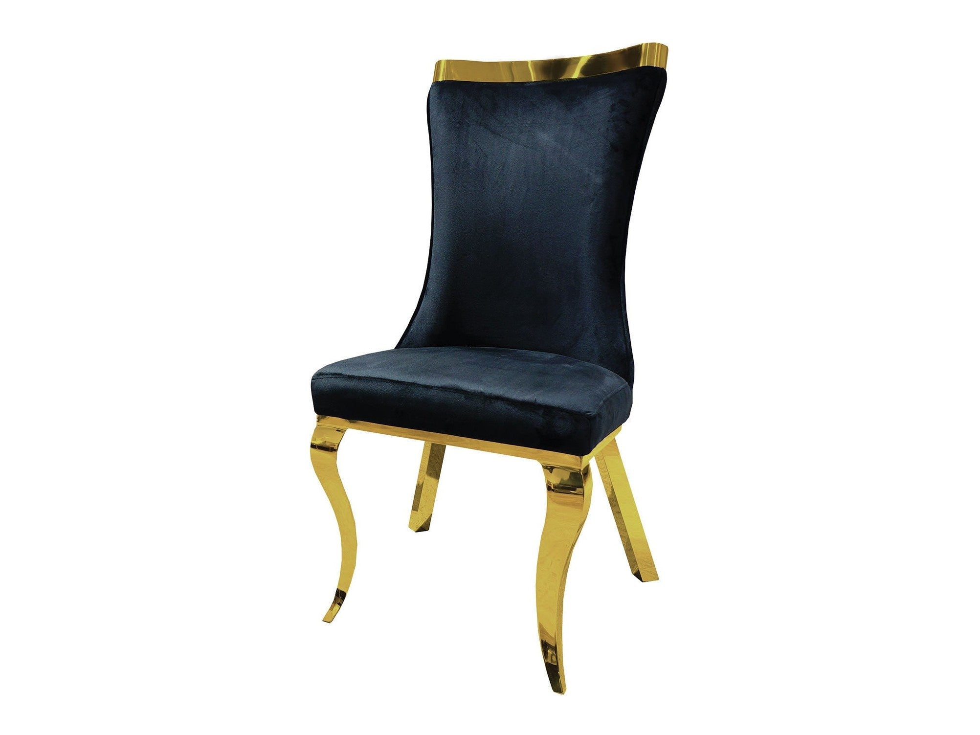 Basilicata Gold/Black Chair (Set of 2)