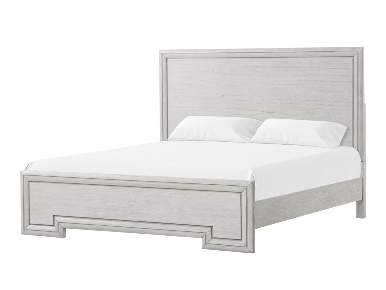 Basilone White Eastern King Bed