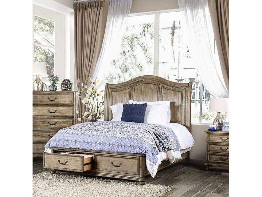 Belgrade i Rustic Natural Tone Queen Bed