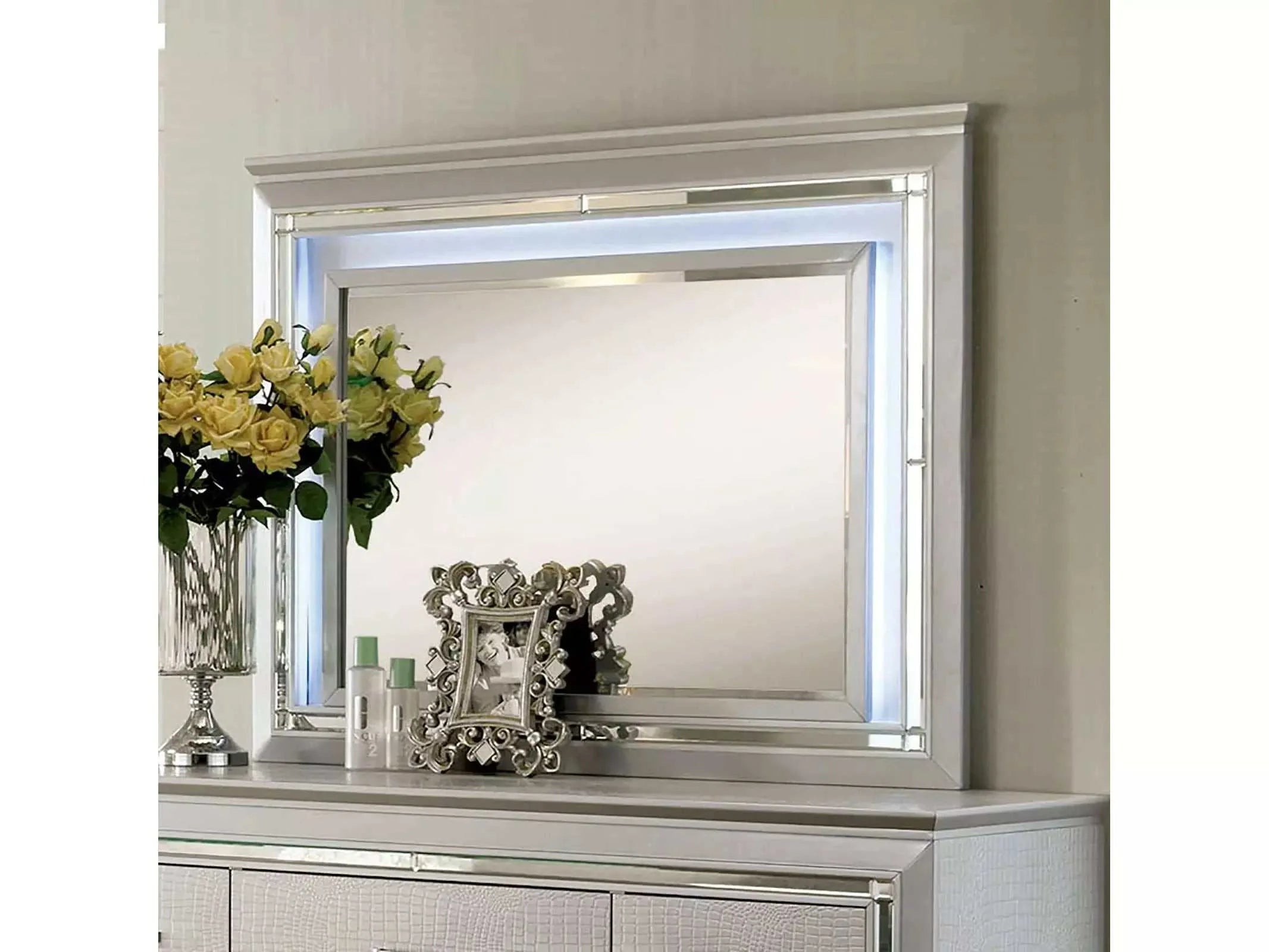 Bellanova Silver Bedroom Mirror