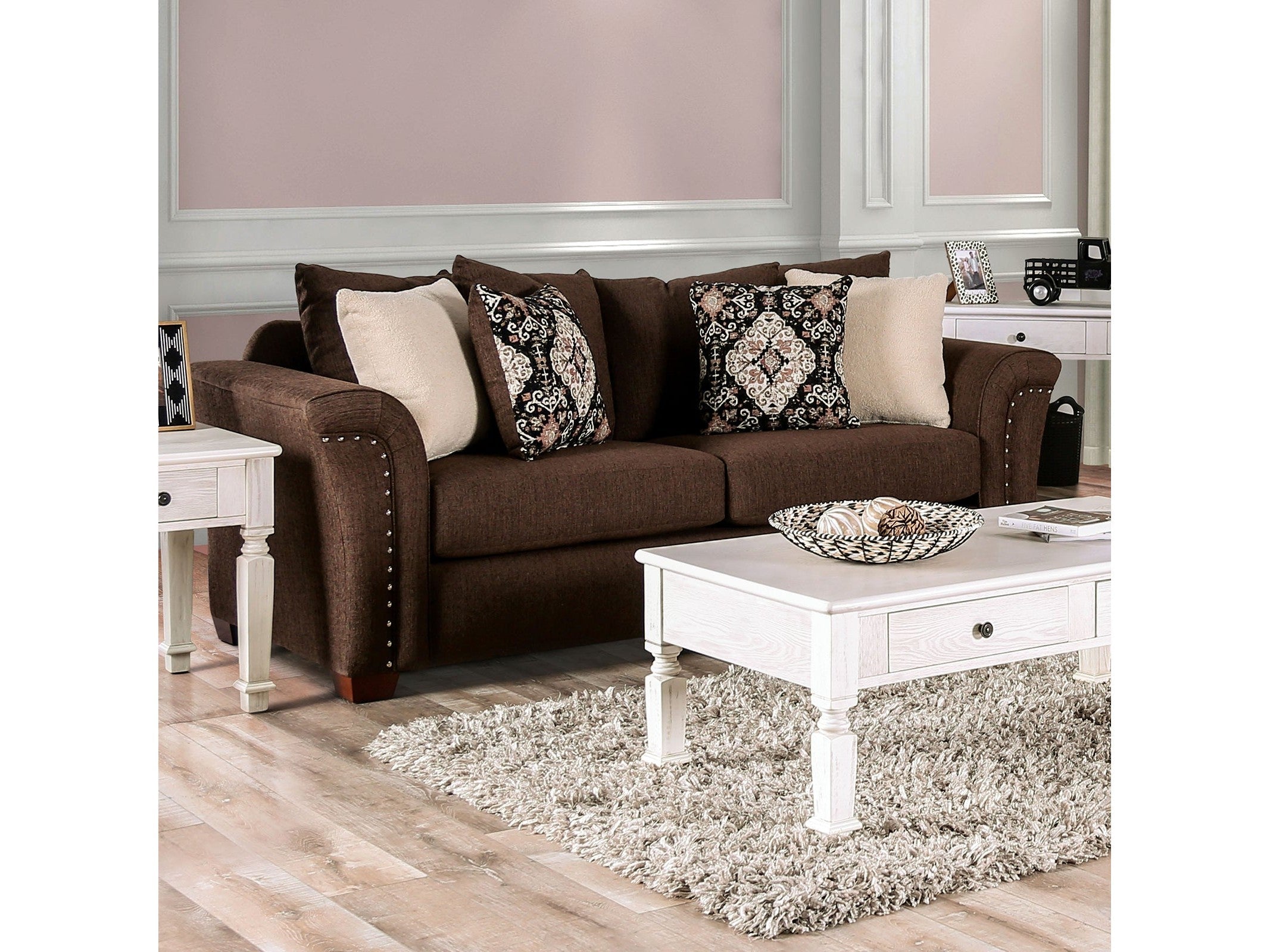 Belsize Chocolate/Tan Sofa