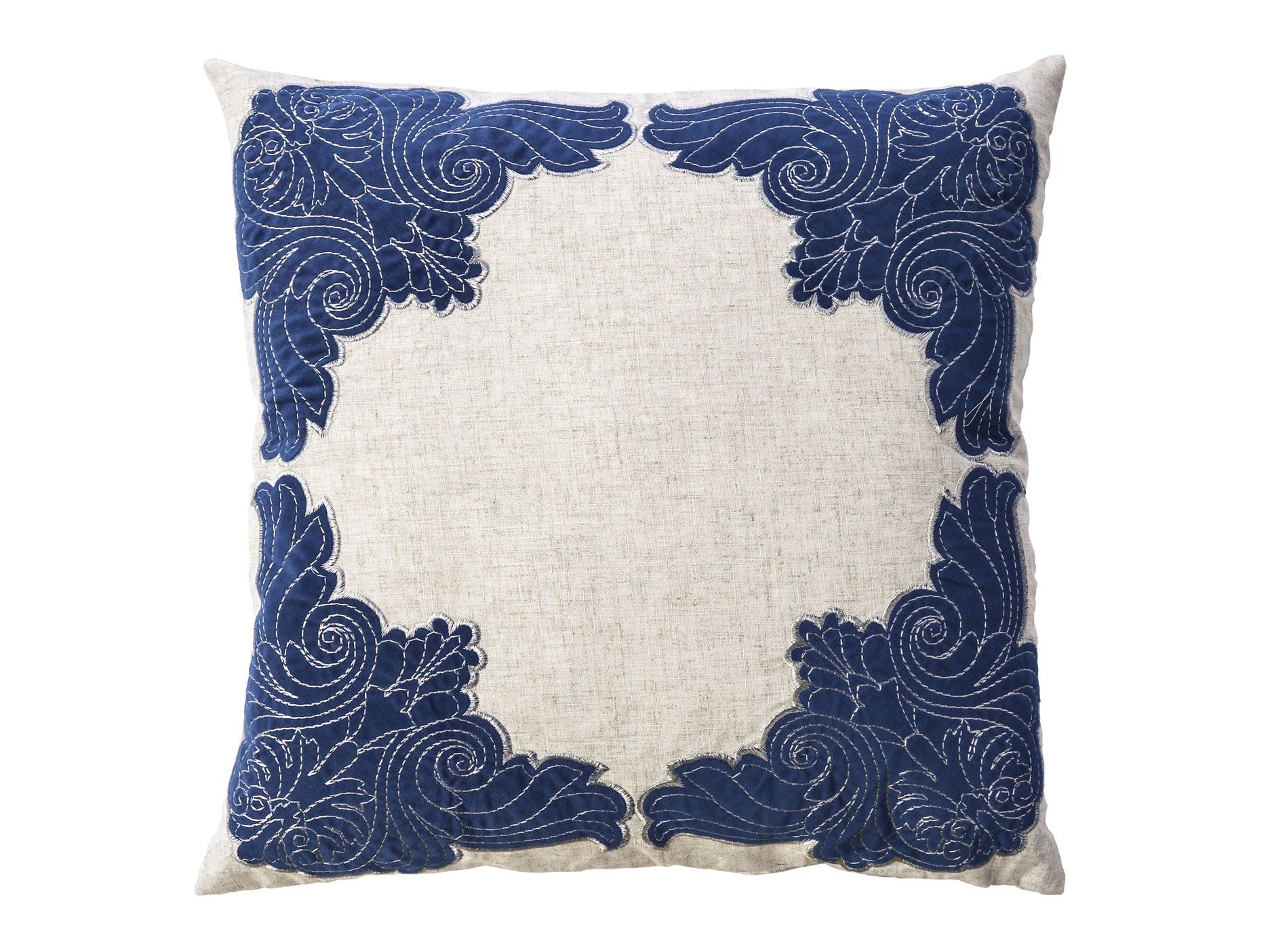 Beth Beige/Indigo Pillow (Set of 2)