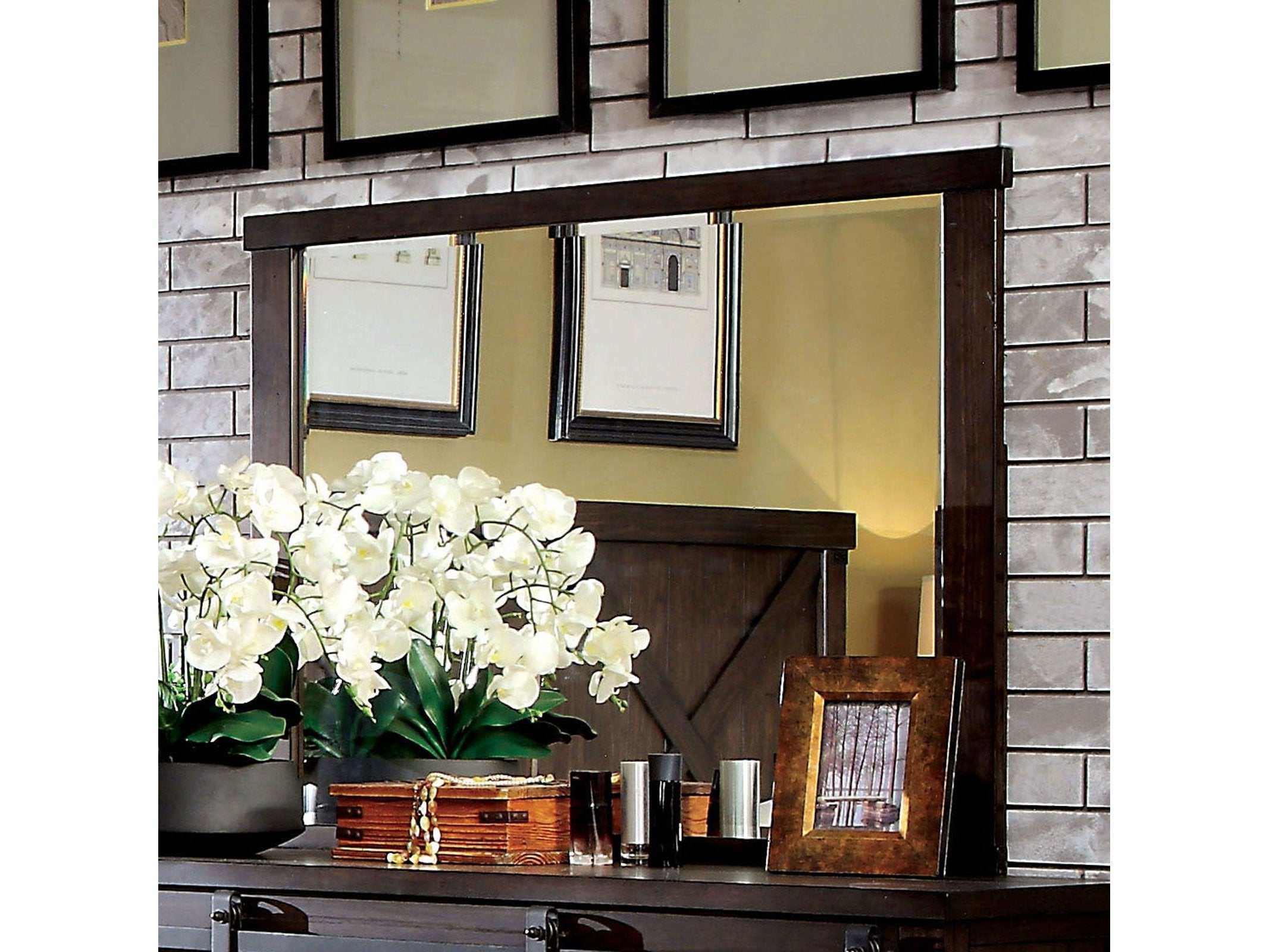 Bianca Dark Walnut Mirror