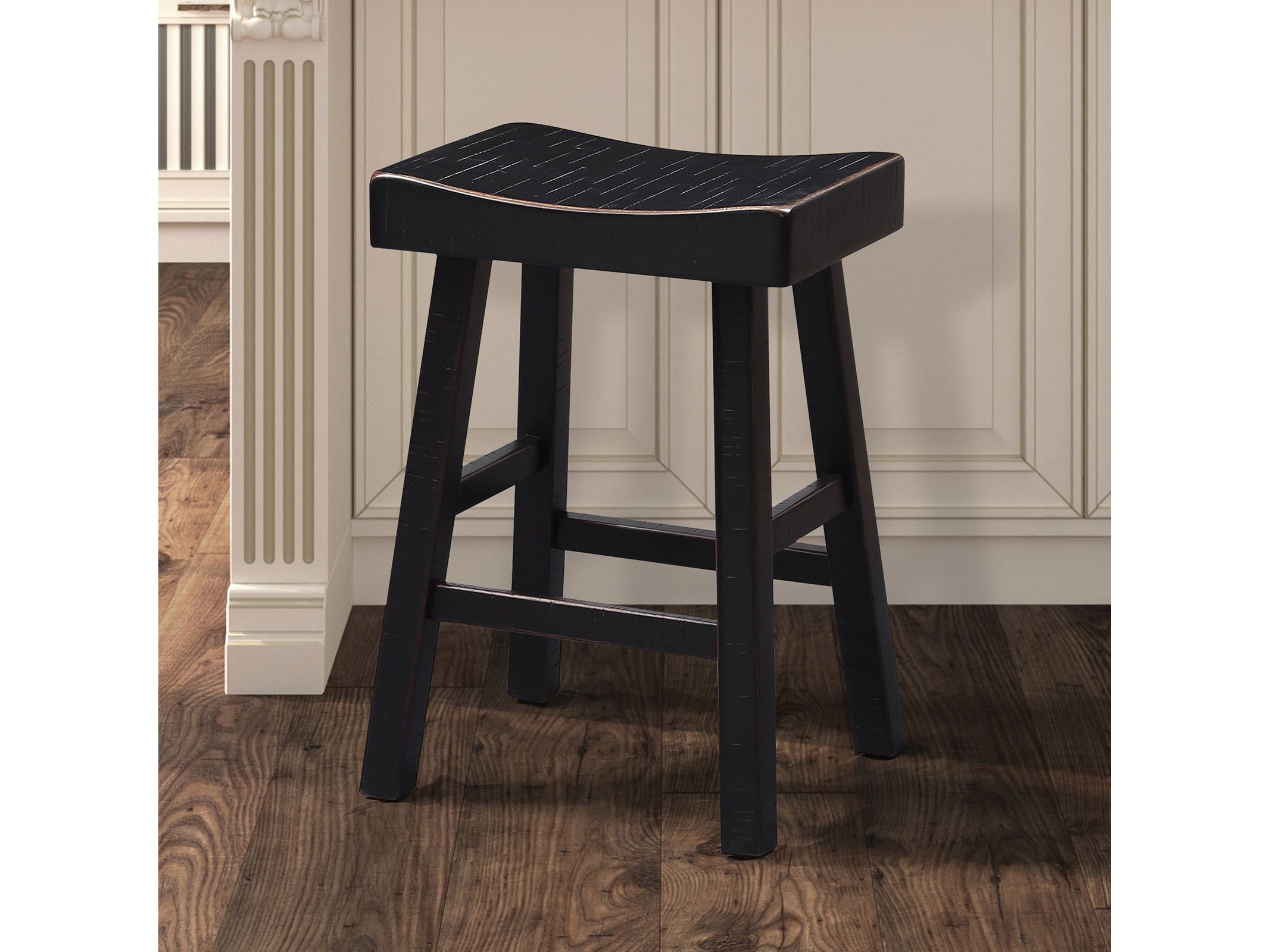 Biasca Black Stool (Set of 2)
