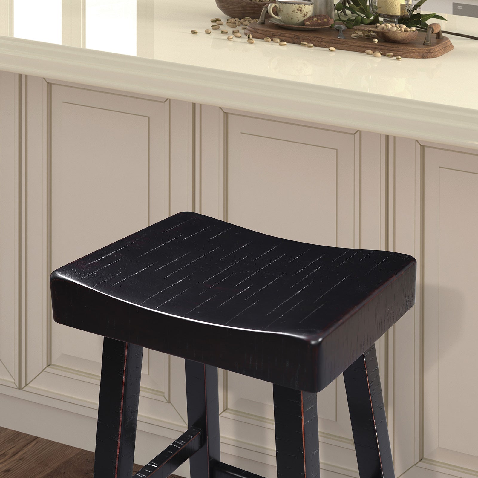 Biasca Black Stool (Set of 2)