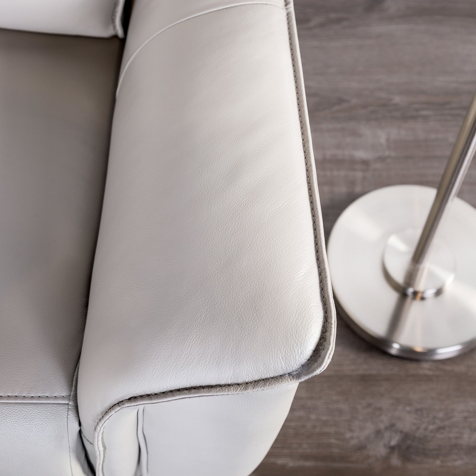 Bienne Taupe Reclining Sofa