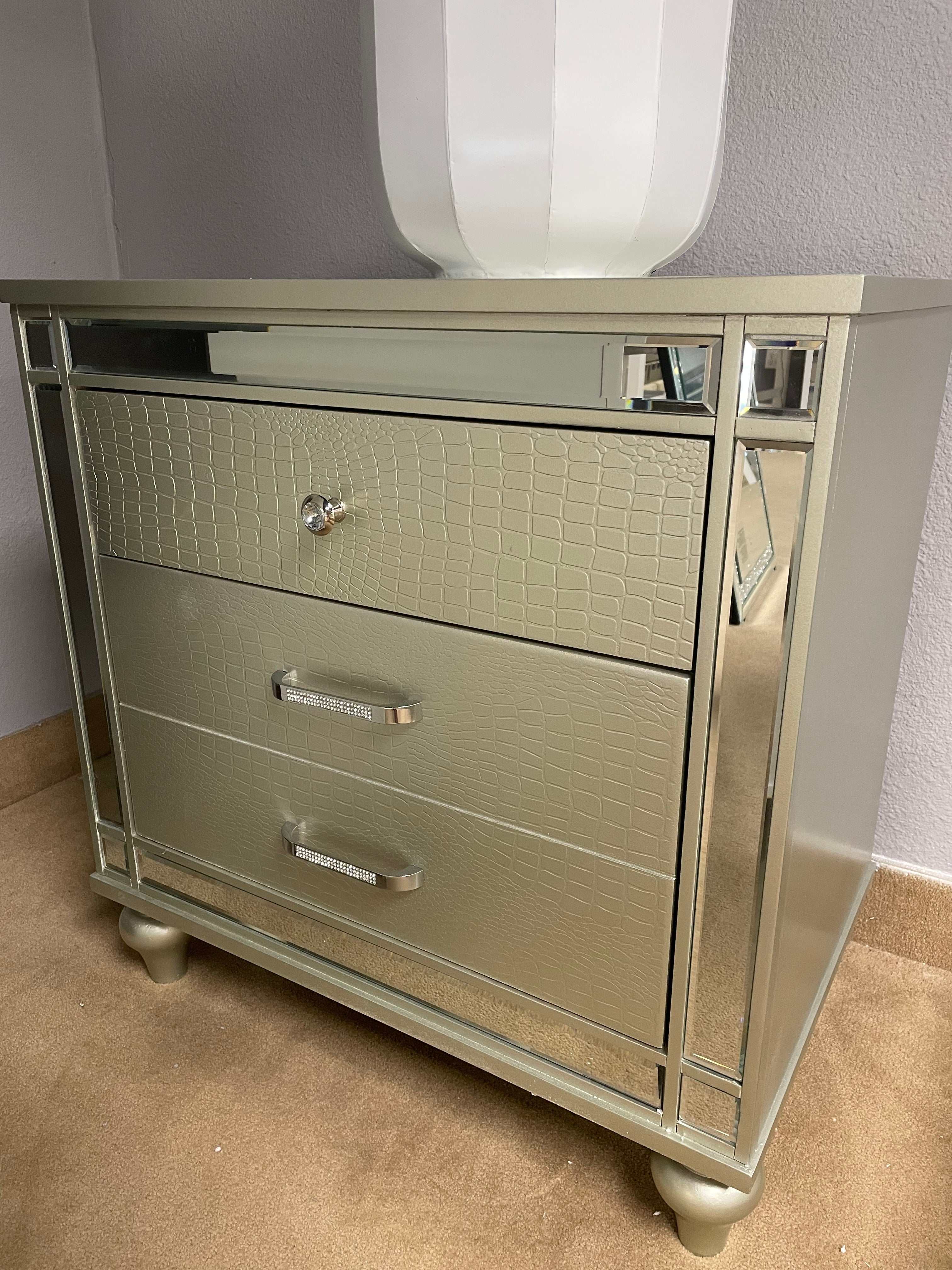 Brachium Silver Nightstand