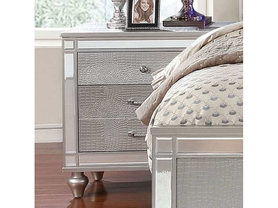 Brachium Silver Nightstand