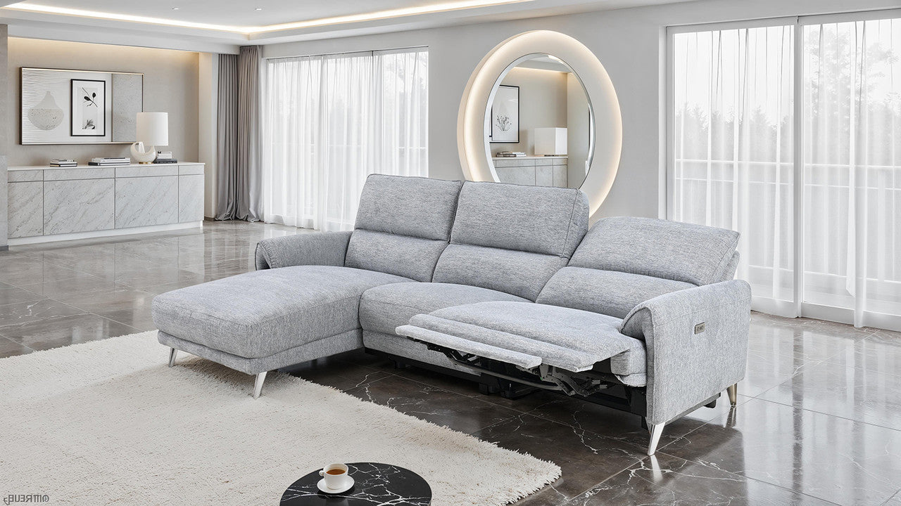 Brande Gray Power Sectional