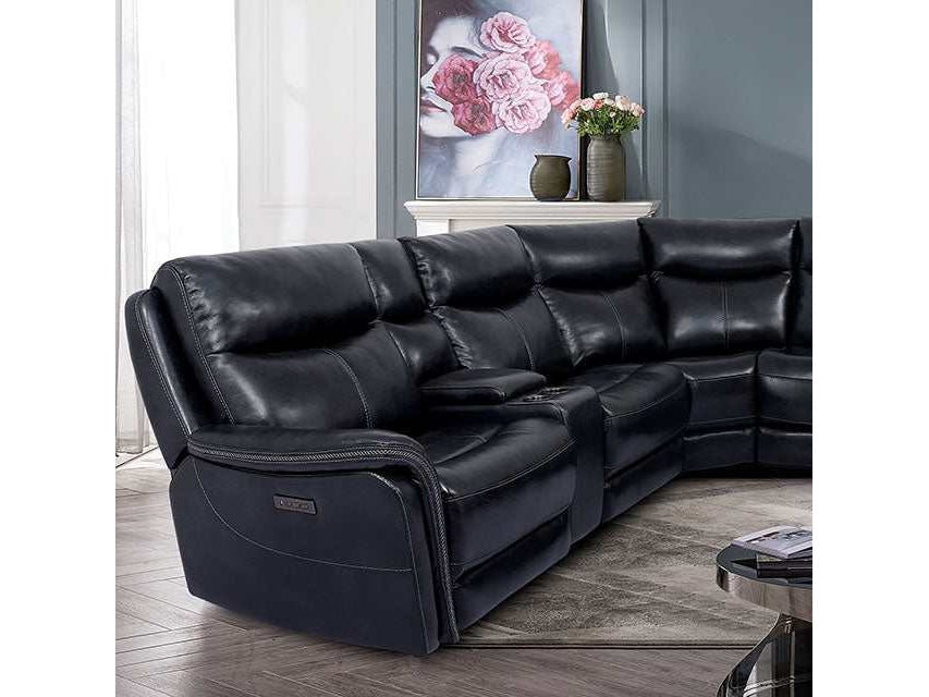 Braylee Dark Navy Power Sectional