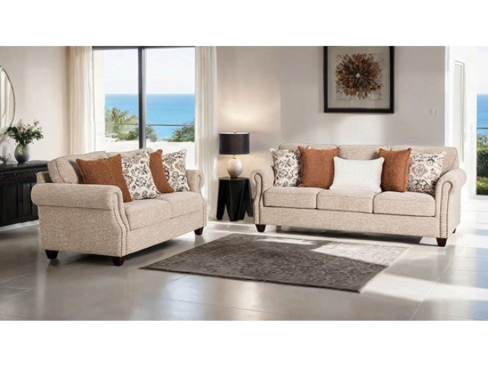 Buckhurst Taupe Upholstery Living Room Set