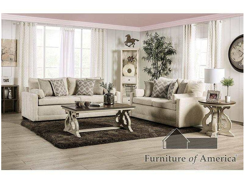 Burgess Beige Sofa & Loveseat