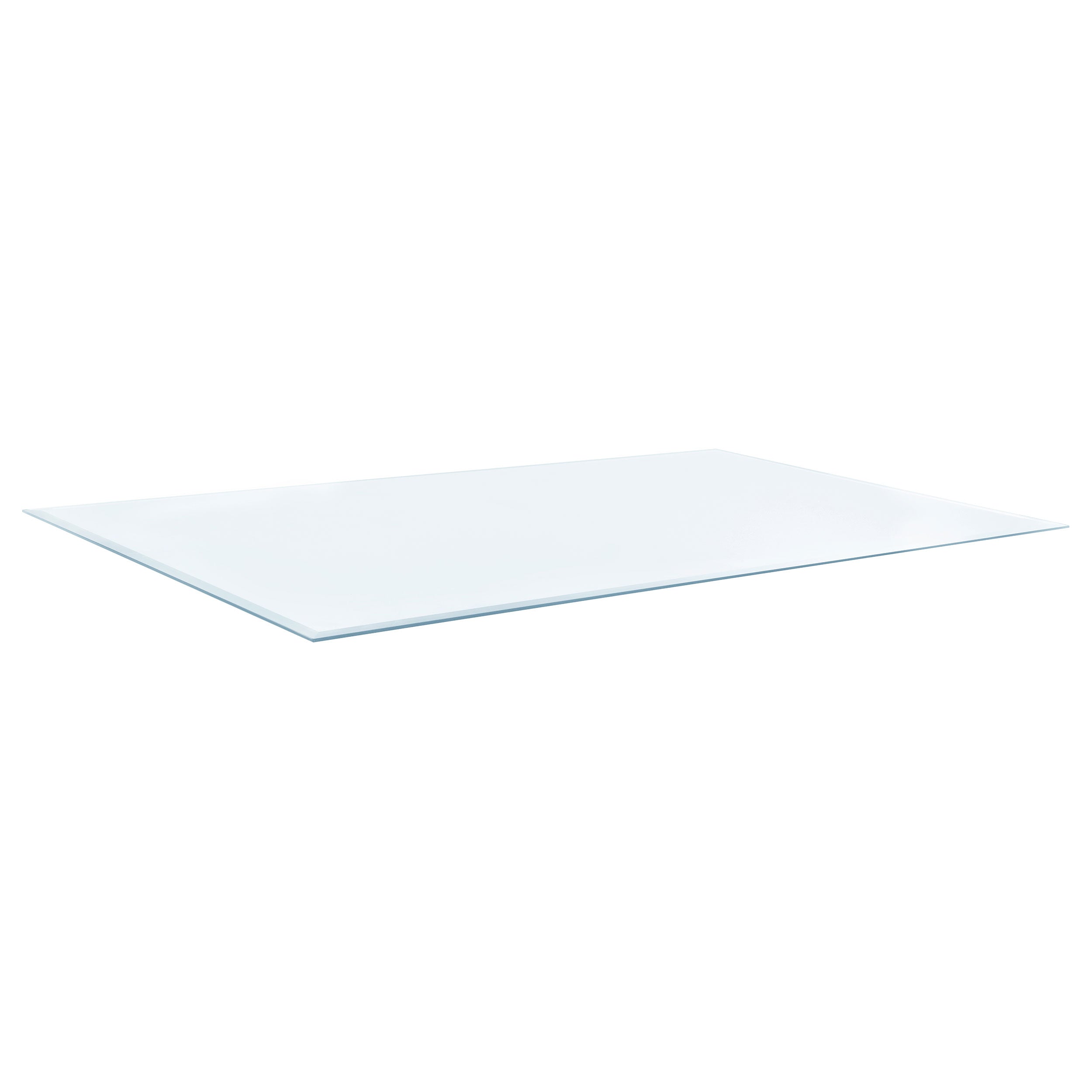 60x36-inch 6mm Rectangular Clear Tempered Glass Top