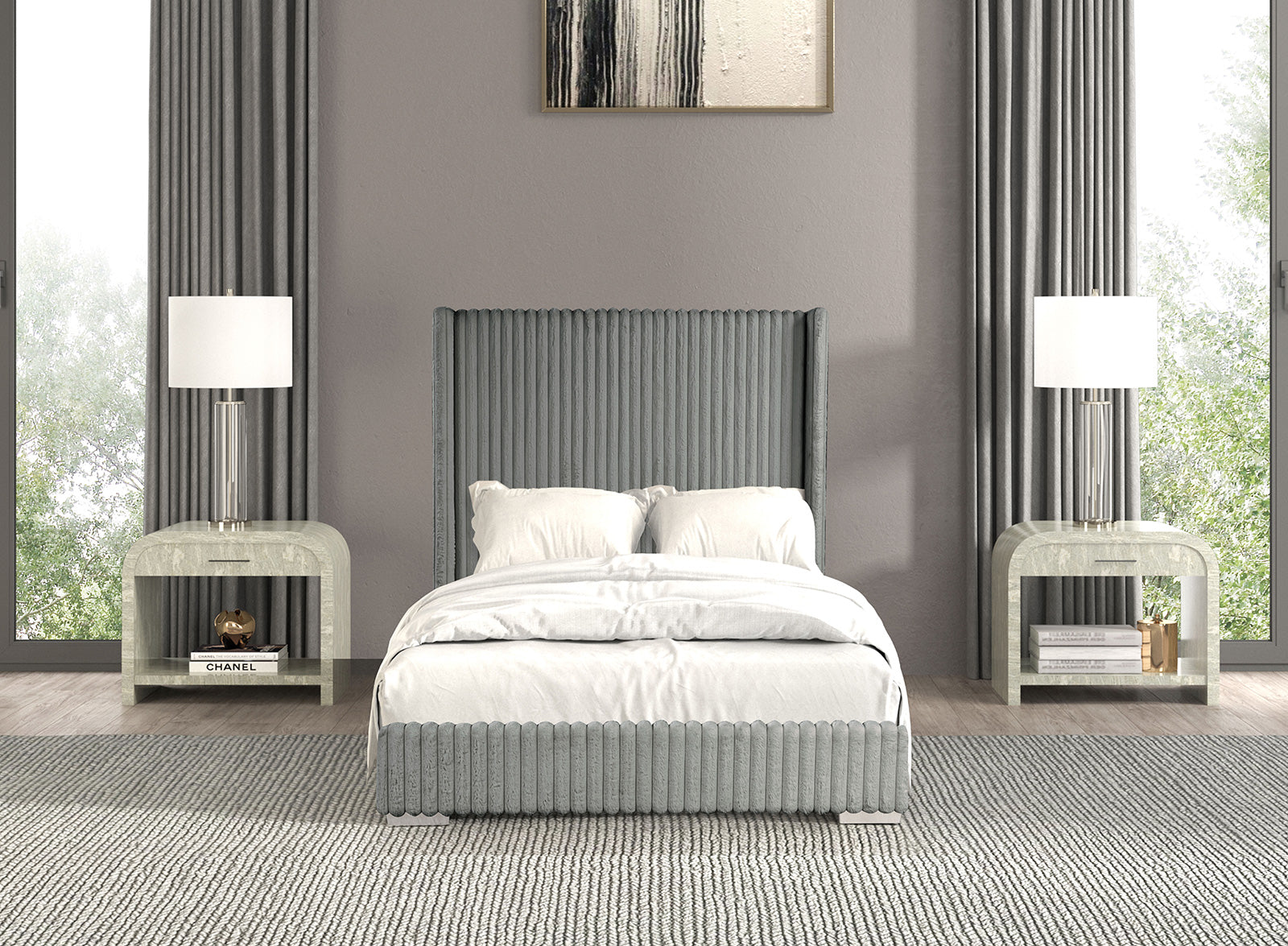 Cadwell Gray Eastern King Bed