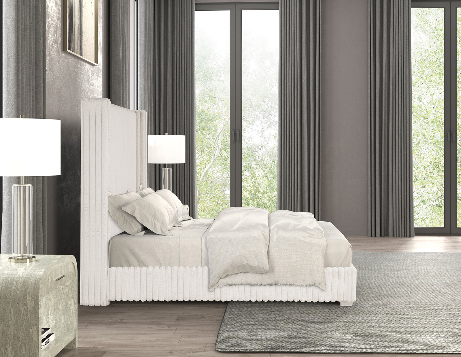 Cadwell White Twin Bed