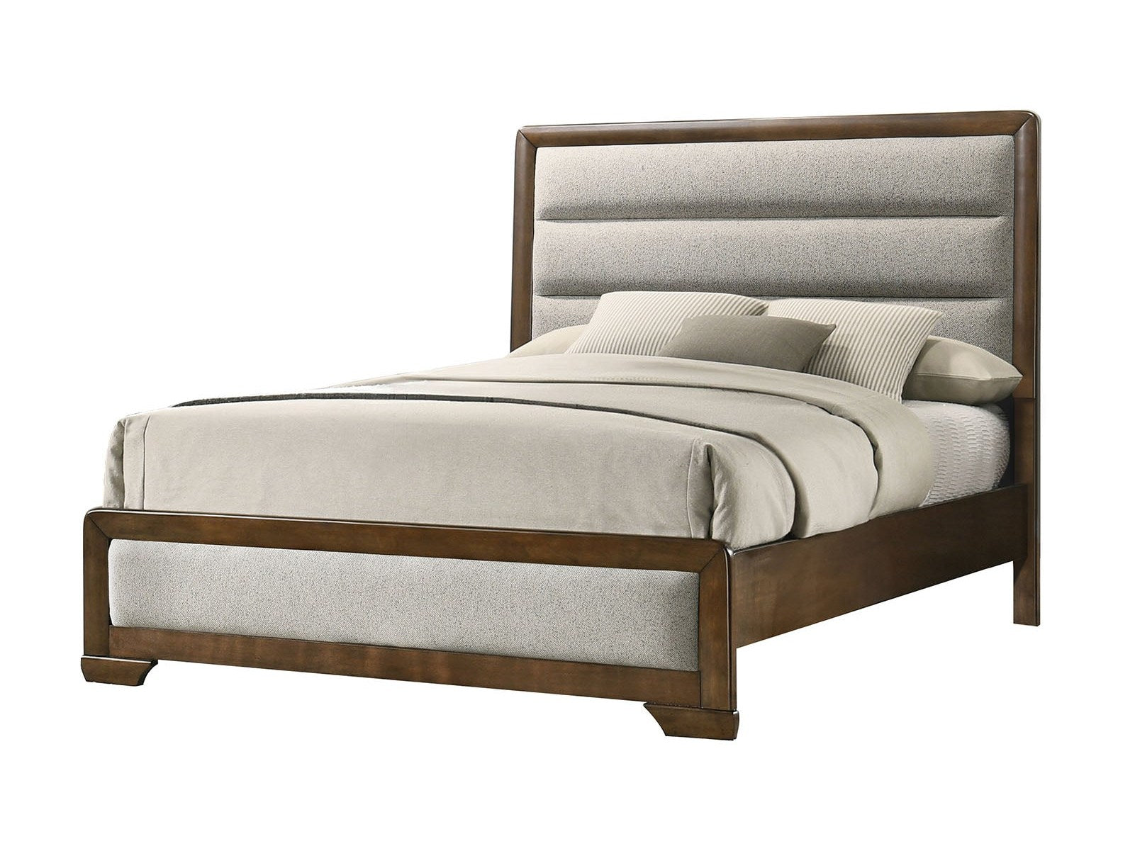 Caerwys Brown/Light Gray Eastern King Bed