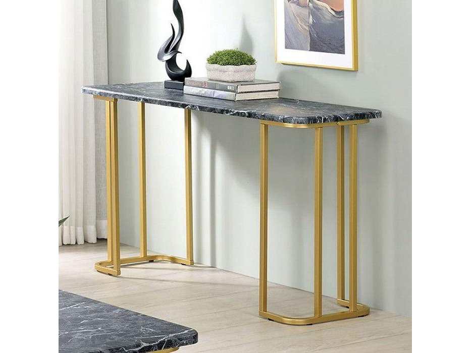 Calista Black & Gold Sofa Table