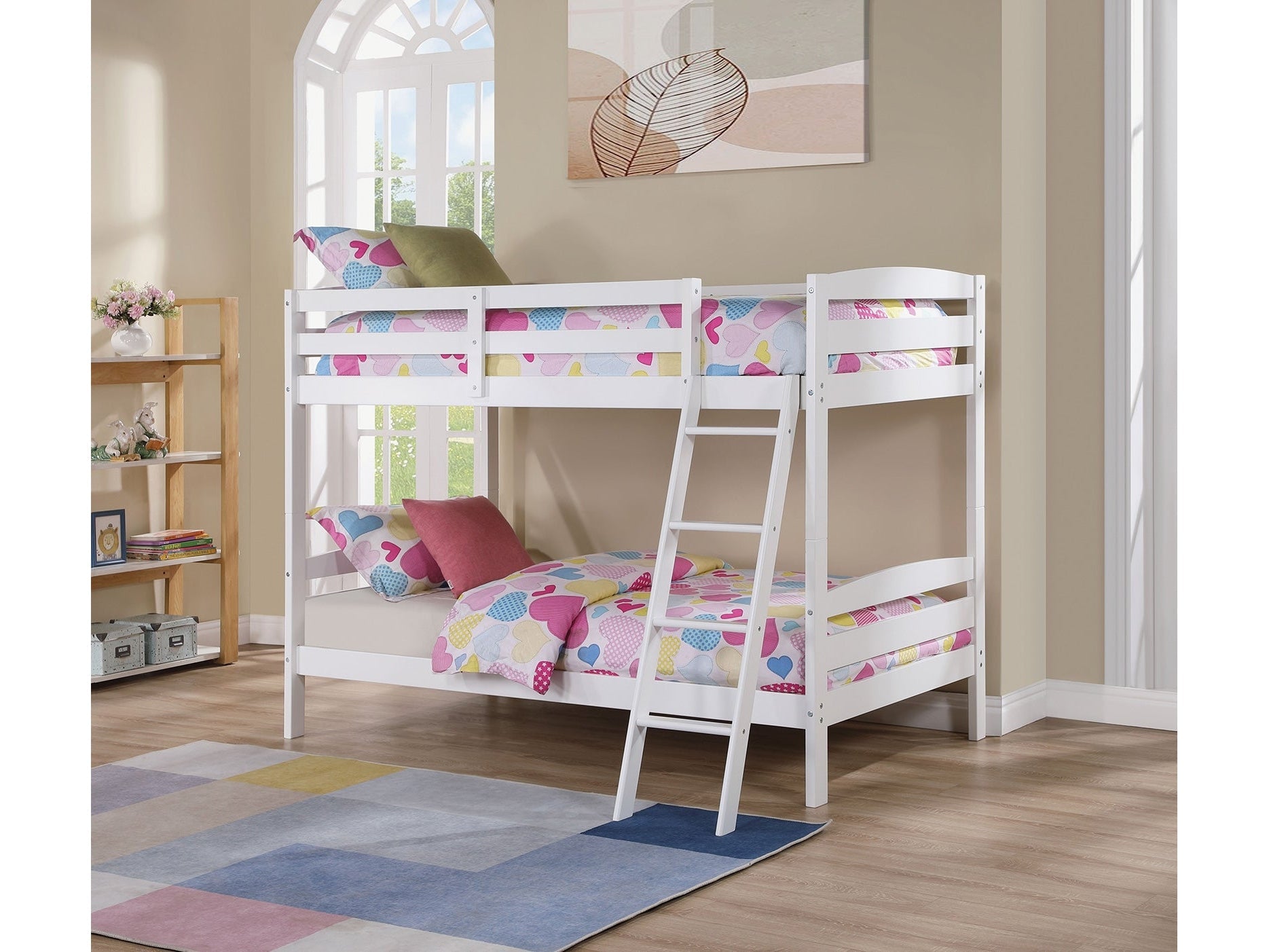 Candice White Twin/Twin Bunk Bed