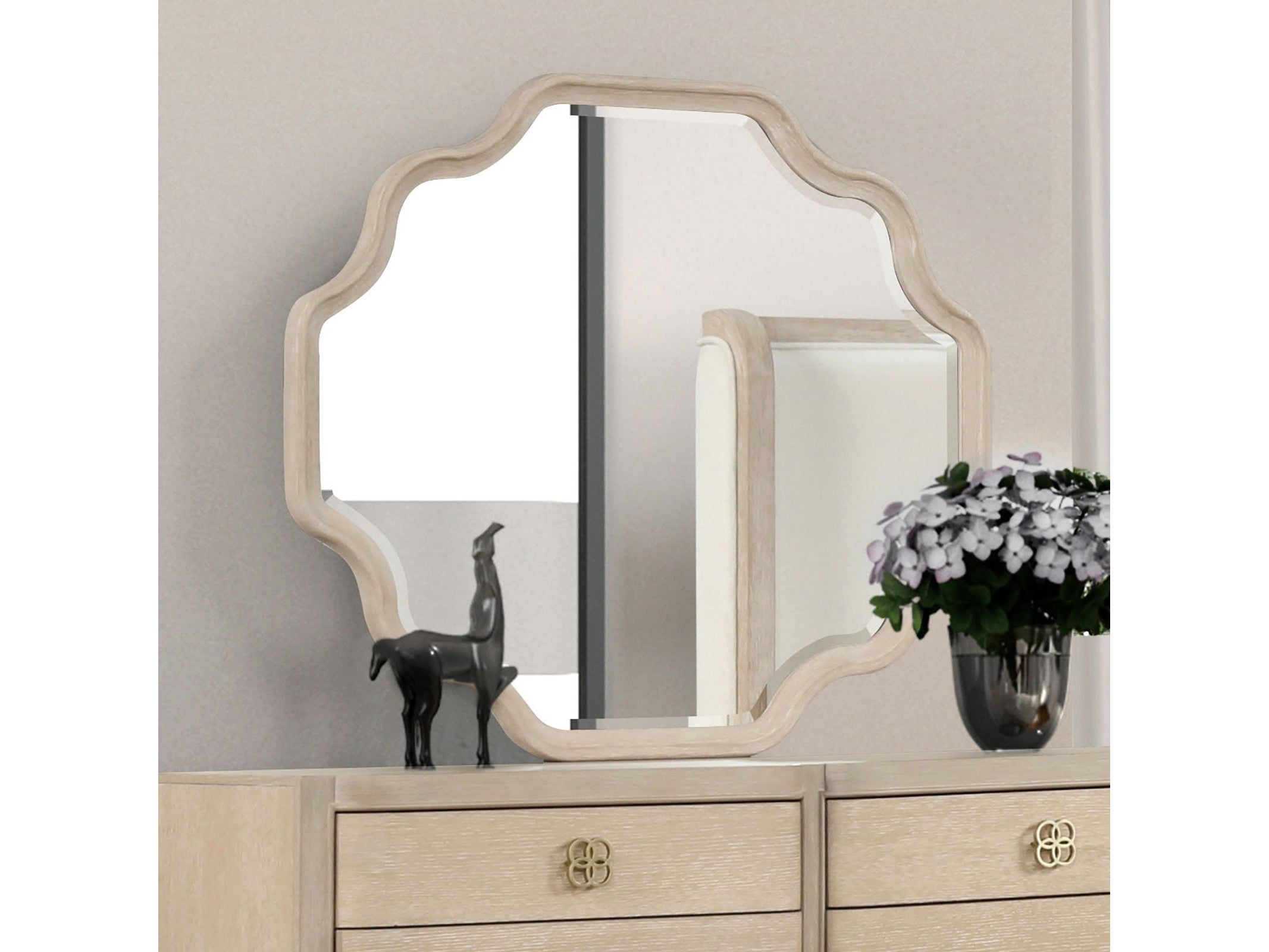 Candra Natural Oak Mirror