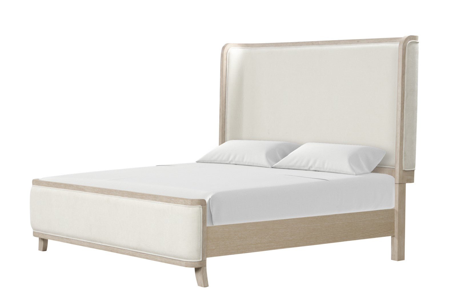 Candra Natural Oak Queen 5 Piece Bedroom Set w/2 Nightstands