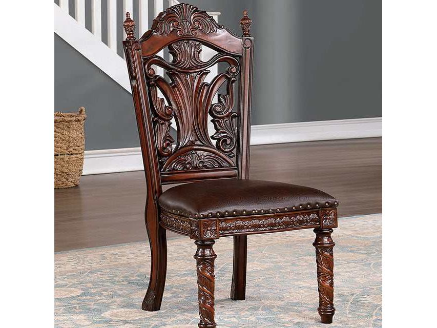 Canyonville Brown Cherry/Dark Brown Side Chair