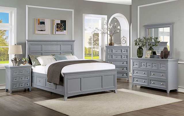 Castlile Gray Nightstand w/ USB